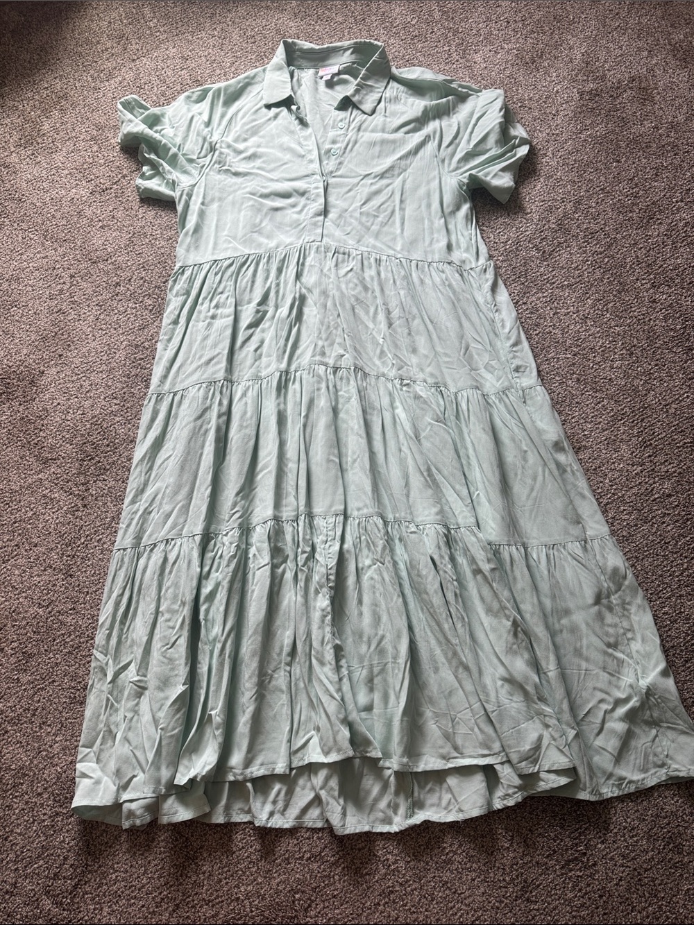 LuLaRoe Mint Green Helene Maxi Dress - Picture 1 of 3